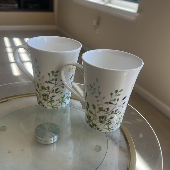 Mikasa Tivoli Garden Bone China Mug Set – Botanical Leaf Pattern (Set of 2) - Picture 6 of 9